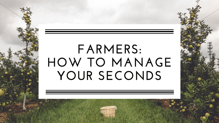 Farmers how to manage your seconds banner with orchard in background