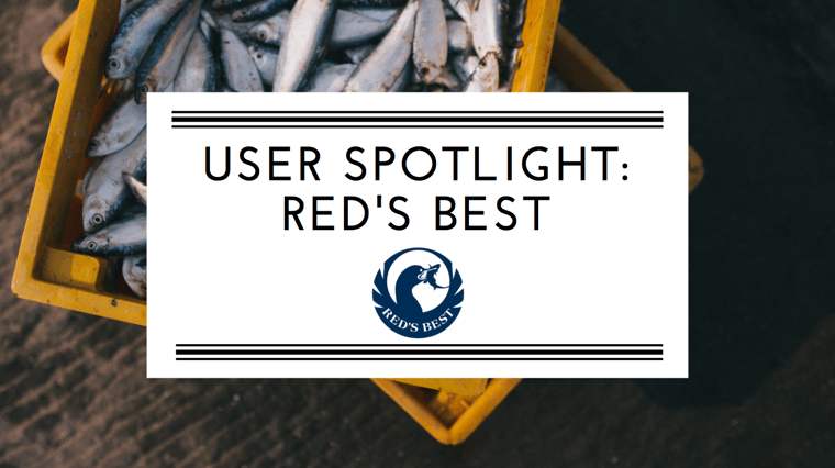 User spotlight Red's Best banner with fish in background