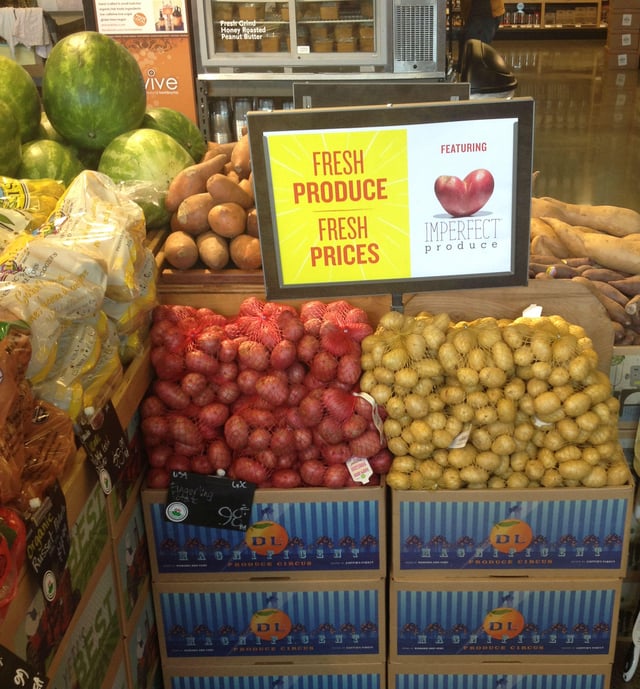 Imperfect potatoes for sale at Whole Foods